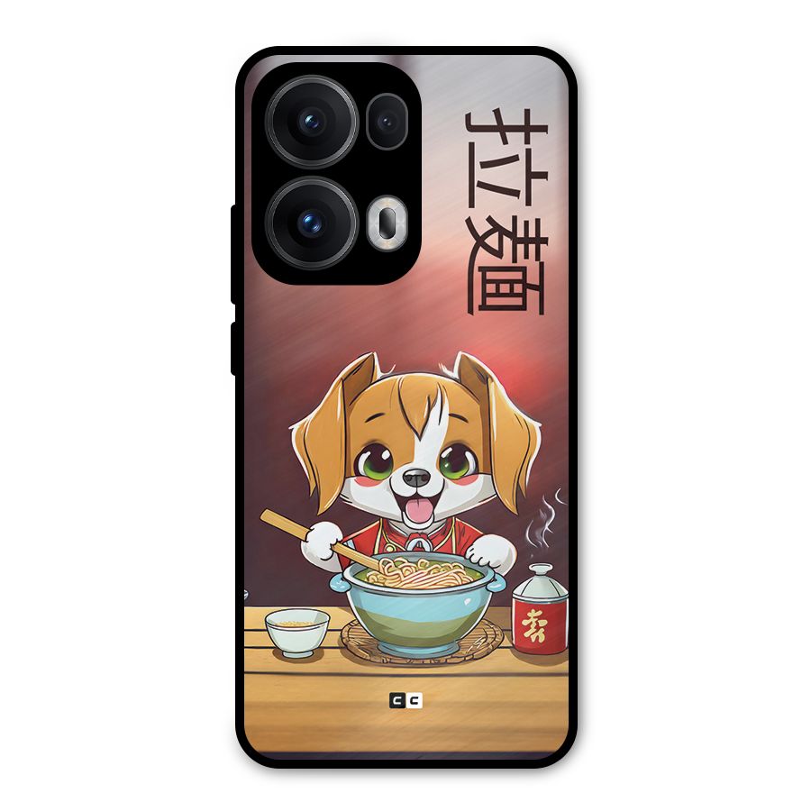 Happy Dog Cooking Metal Back Case for Oppo Reno13 Pro