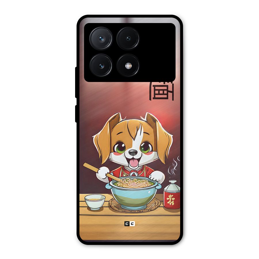 Happy Dog Cooking Metal Back Case for Poco X6 Pro