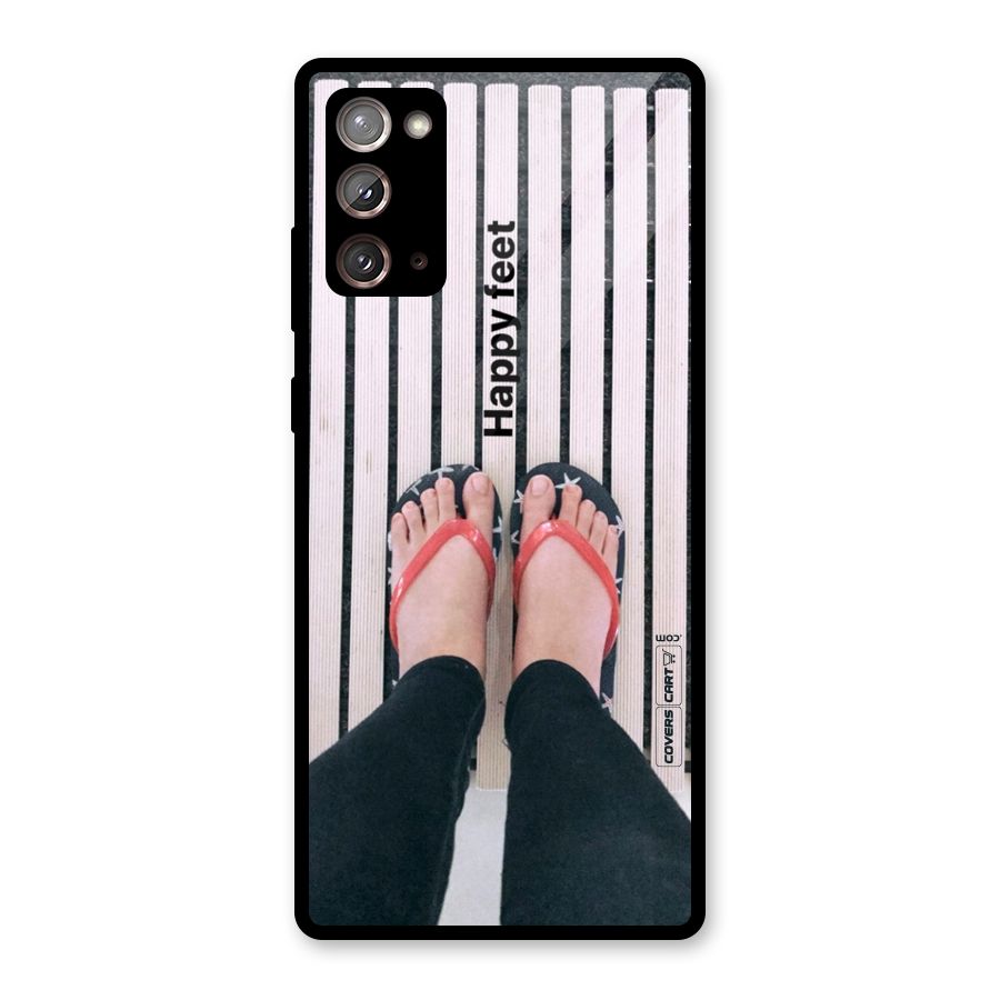 Happy Feet Glass Back Case for Galaxy Note 20