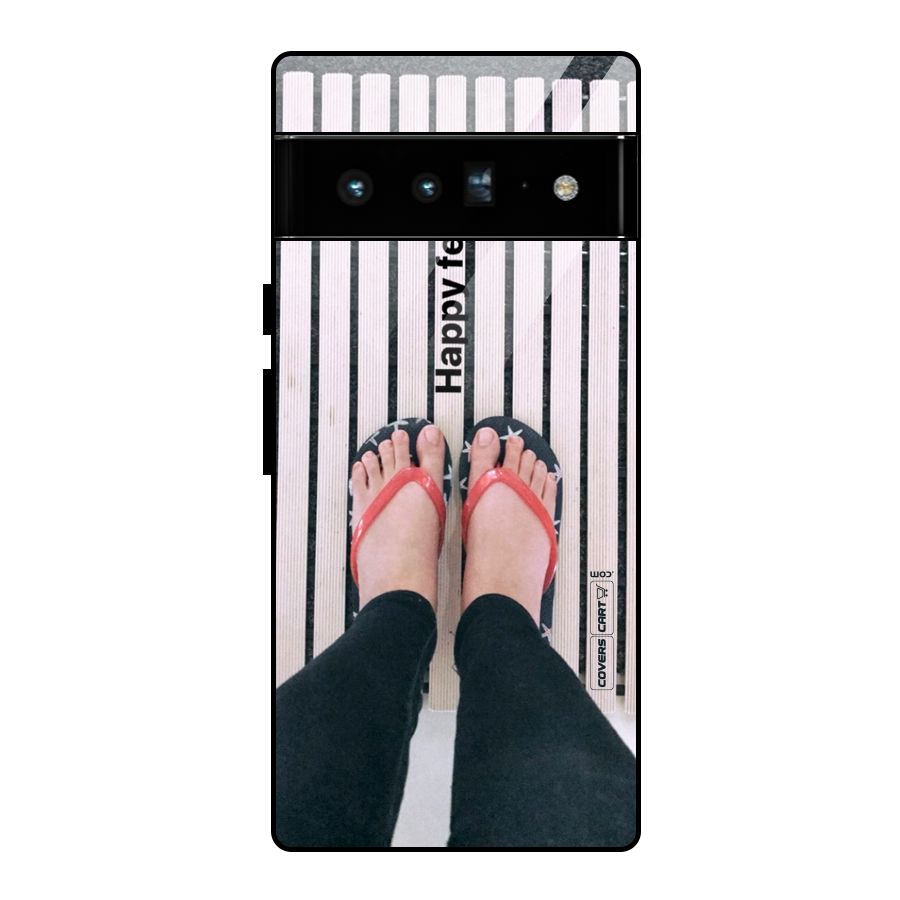 Happy Feet Glass Back Case for Google Pixel 6 Pro