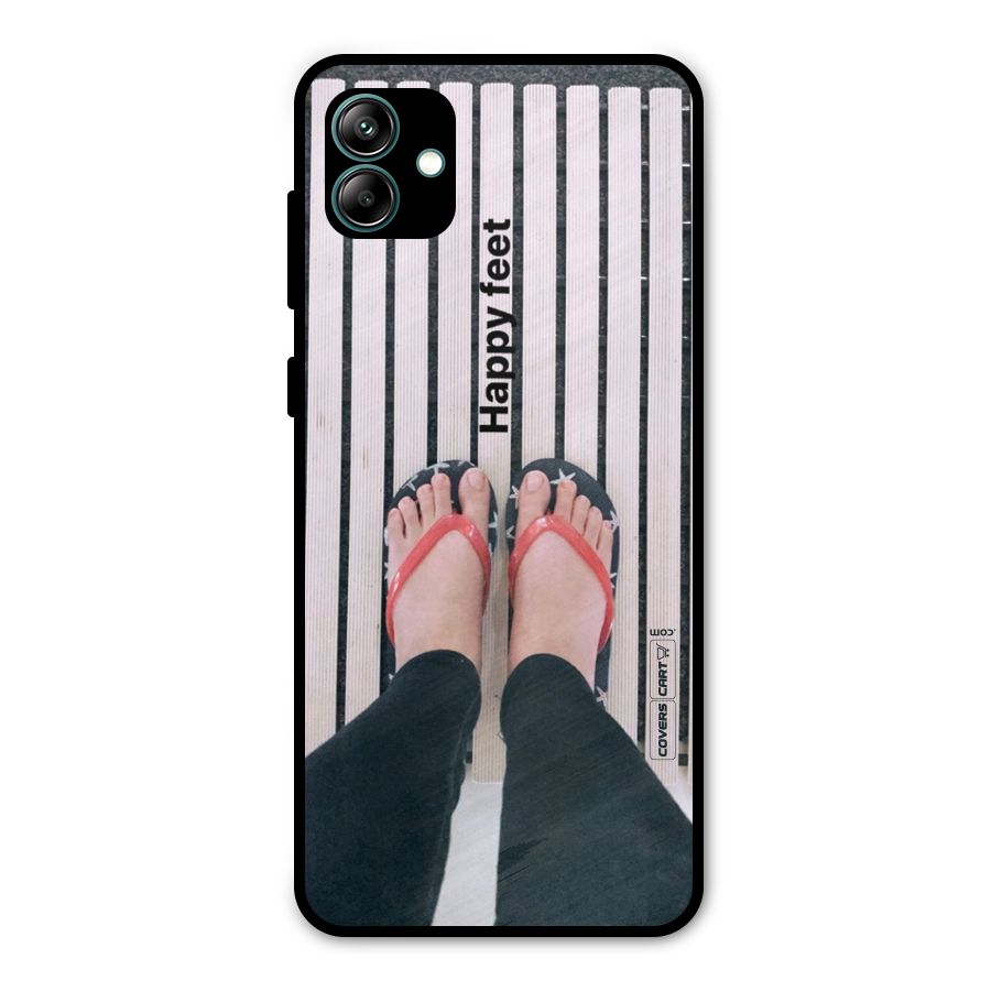 Happy Feet Metal Back Case for Galaxy A04