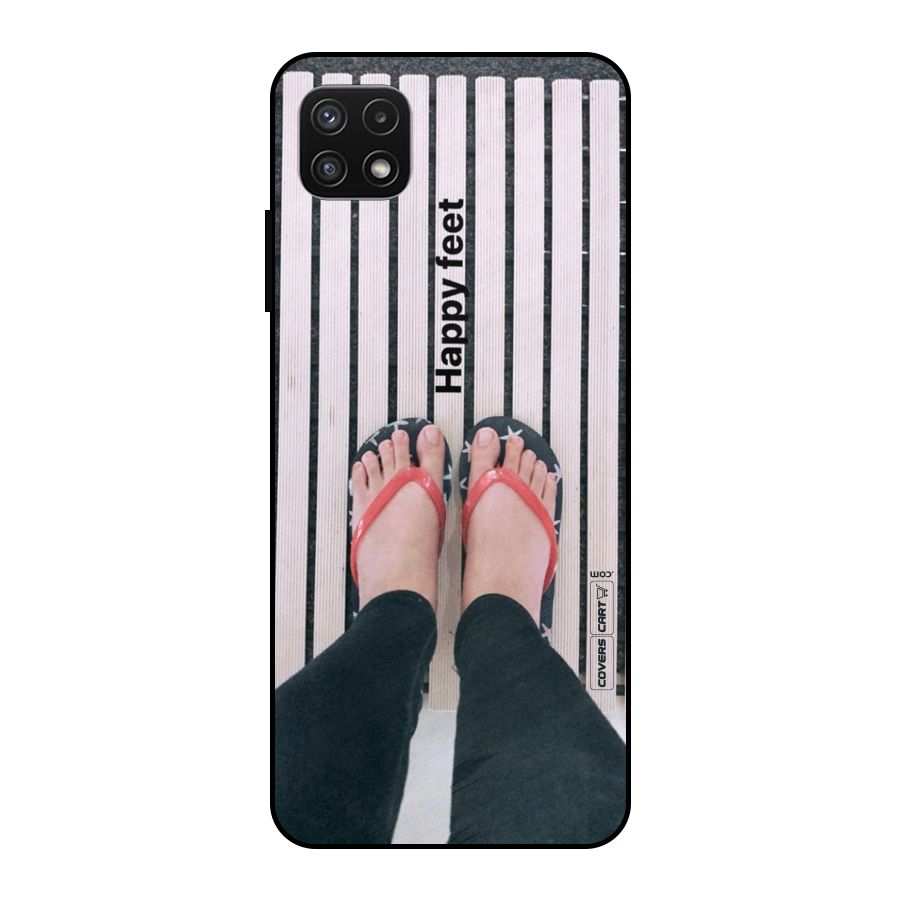 Happy Feet Metal Back Case for Galaxy A22 5G