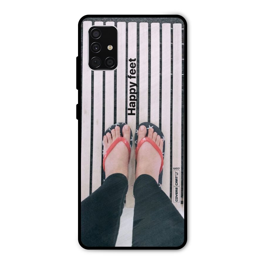 Happy Feet Metal Back Case for Galaxy A51