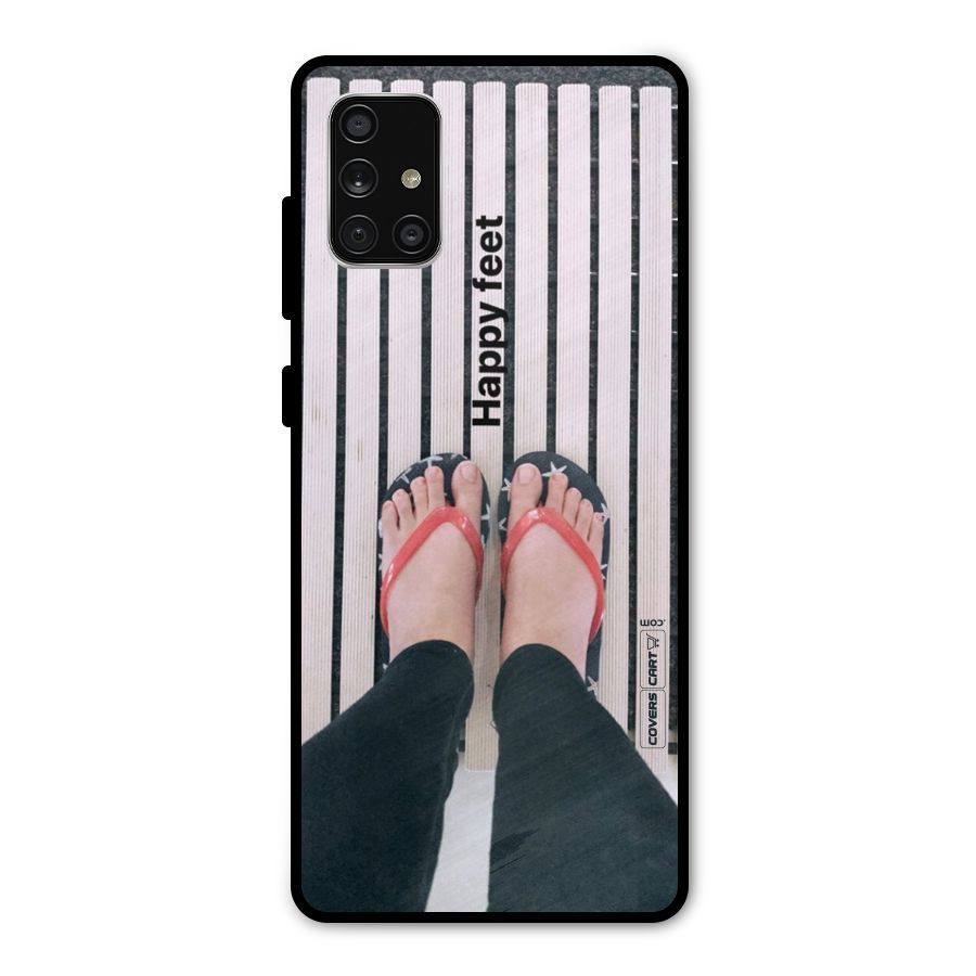 Happy Feet Metal Back Case for Galaxy A71