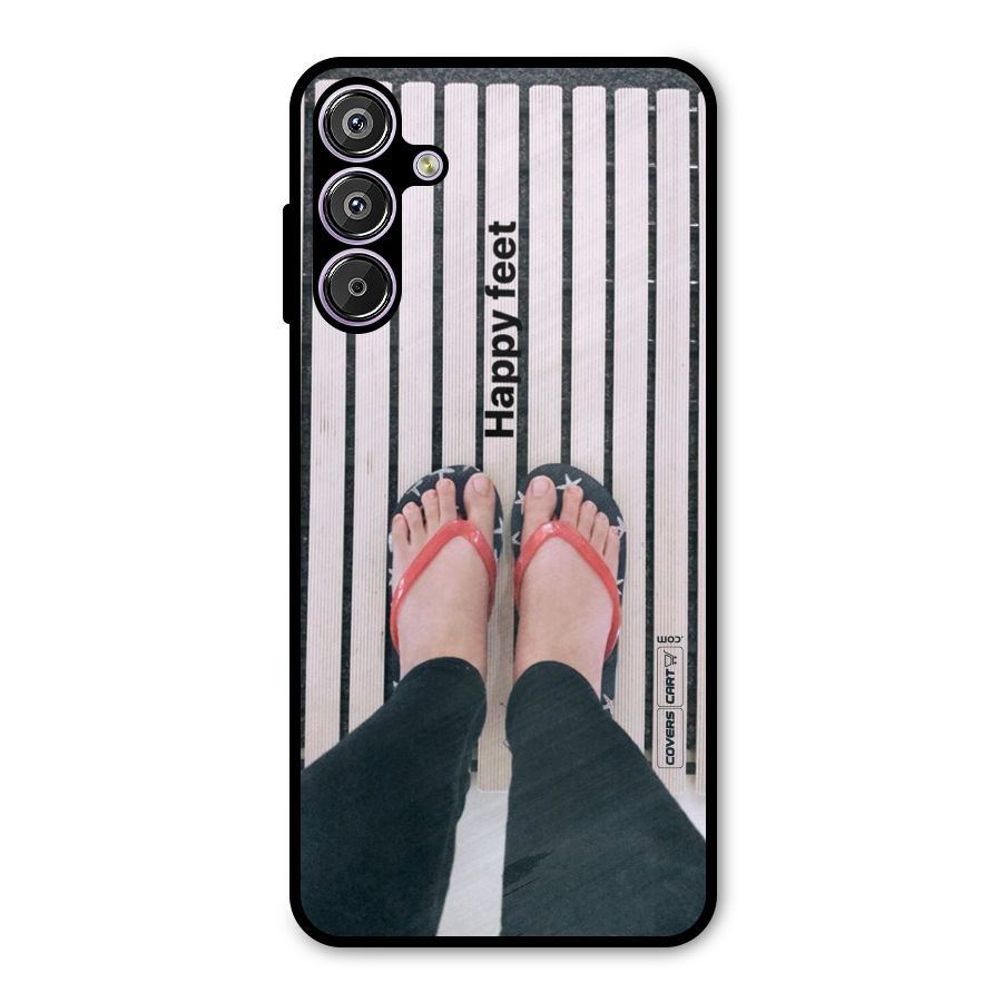 Happy Feet Metal Back Case for Galaxy F15