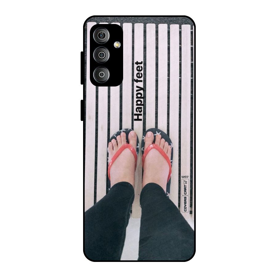 Happy Feet Metal Back Case for Galaxy F23