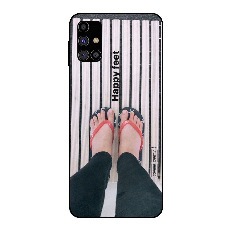 Happy Feet Metal Back Case for Galaxy M31s