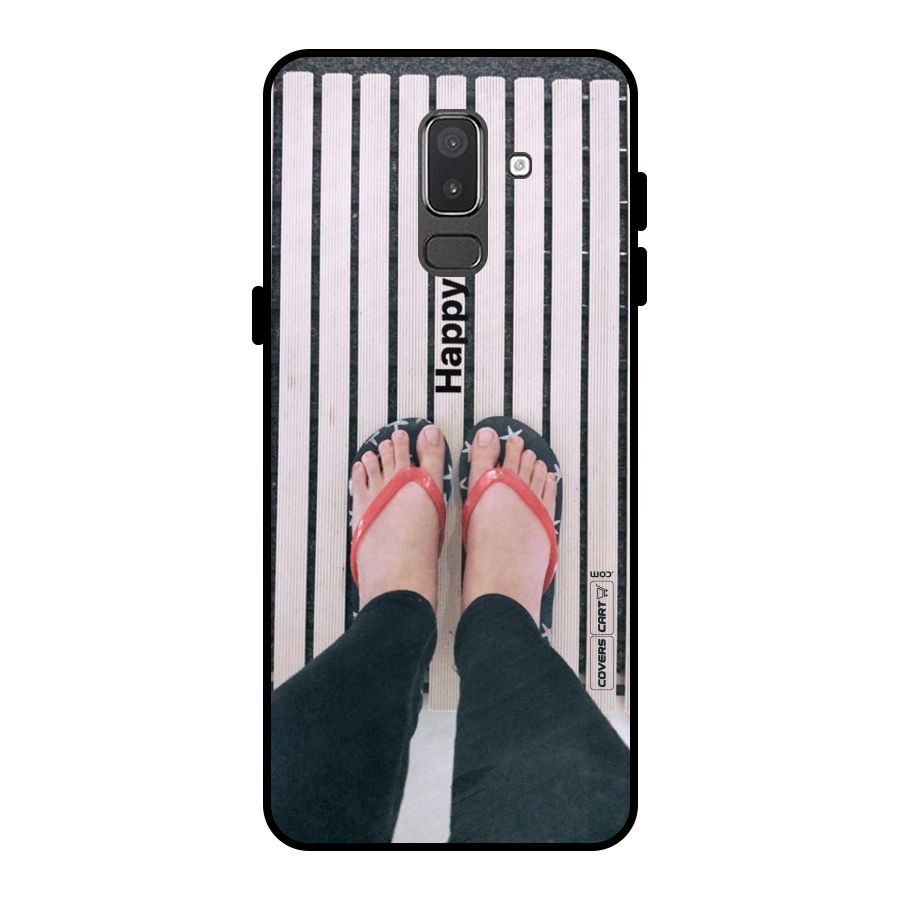 Happy Feet Metal Back Case for Galaxy On8 (2018)