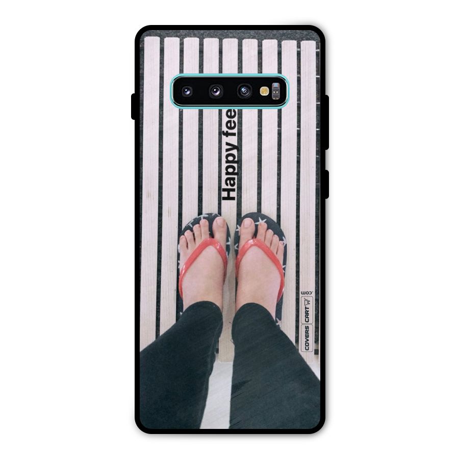 Happy Feet Metal Back Case for Galaxy S10 Plus