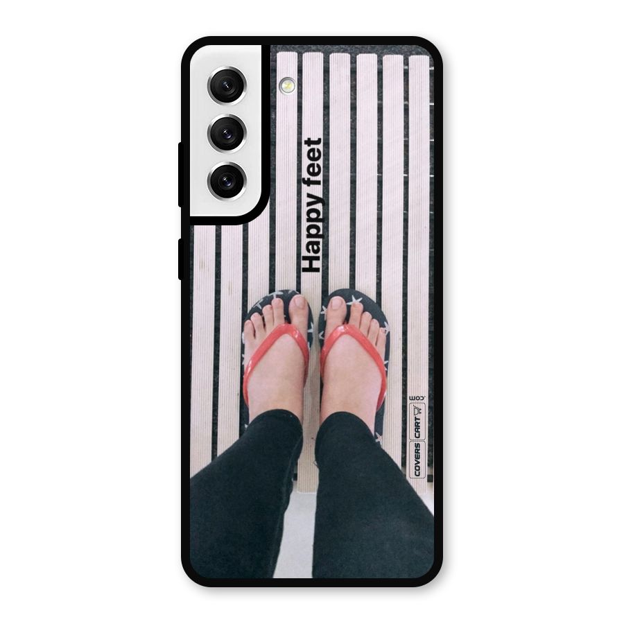 Happy Feet Metal Back Case for Galaxy S21 FE 5G