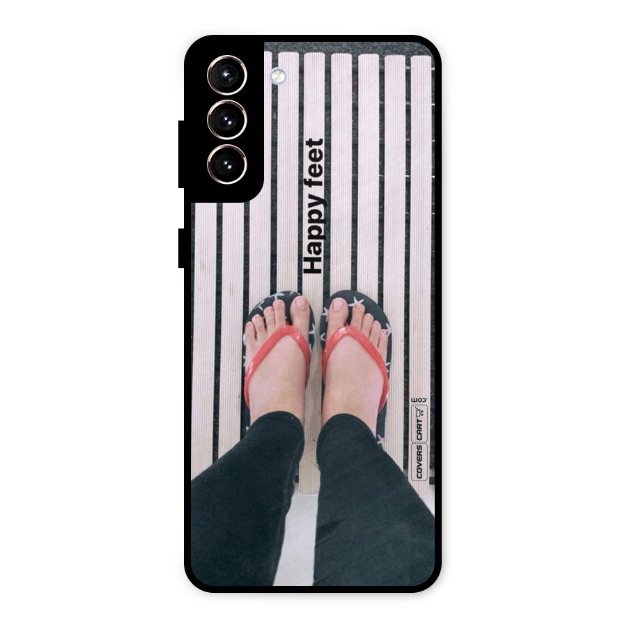 Happy Feet Metal Back Case for Galaxy S21 Plus