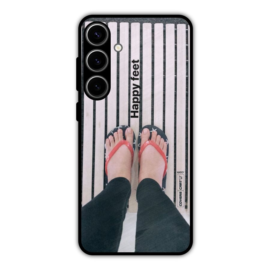 Happy Feet Metal Back Case for Galaxy S24 Plus