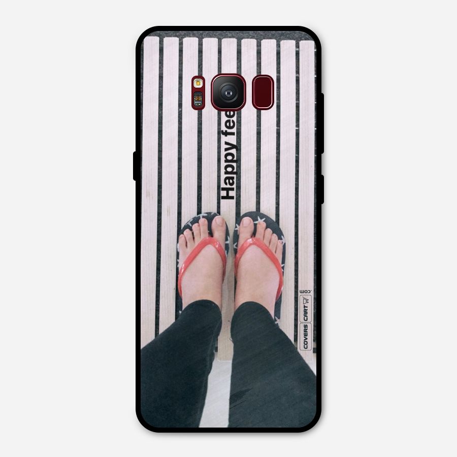 Happy Feet Metal Back Case for Galaxy S8