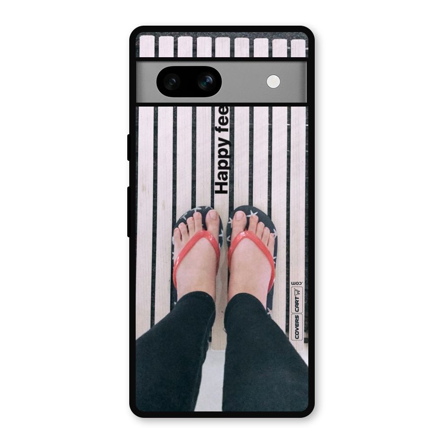 Happy Feet Metal Back Case for Google Pixel 7a