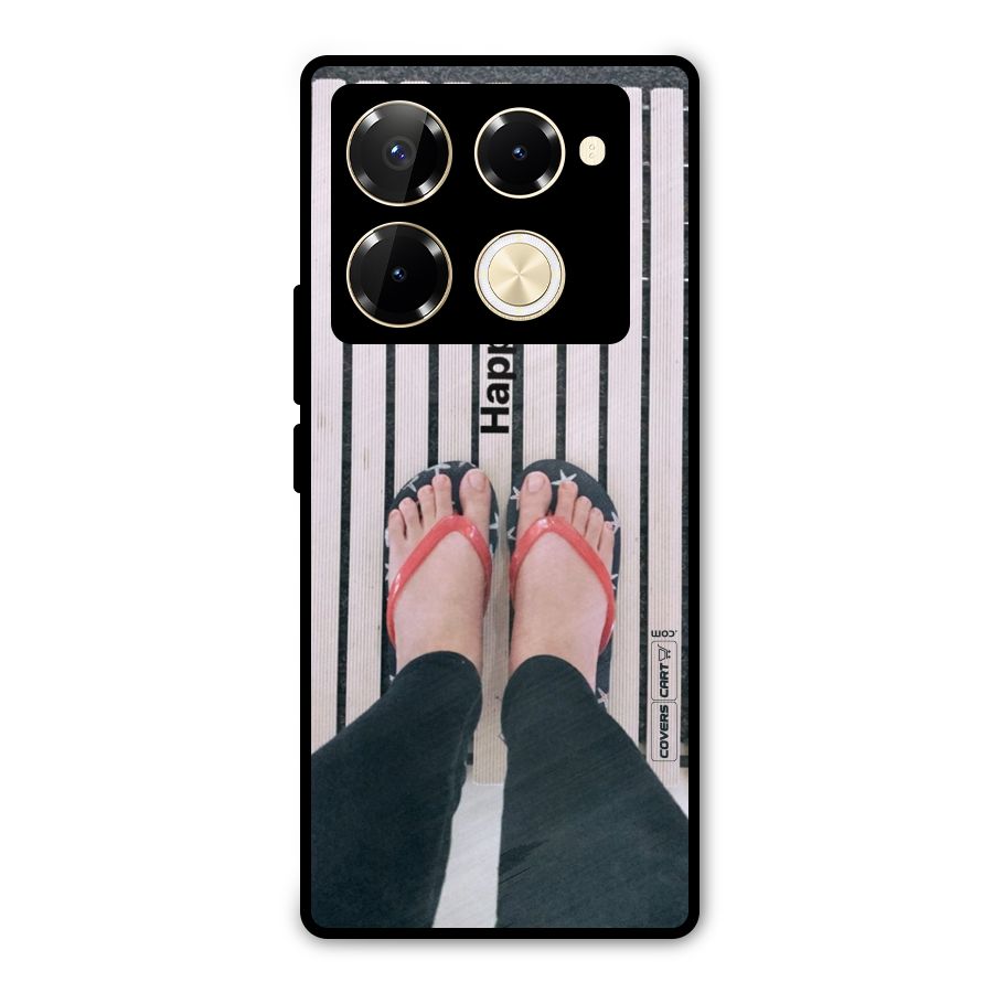 Happy Feet Metal Back Case for Infinix Note 40 Pro Plus