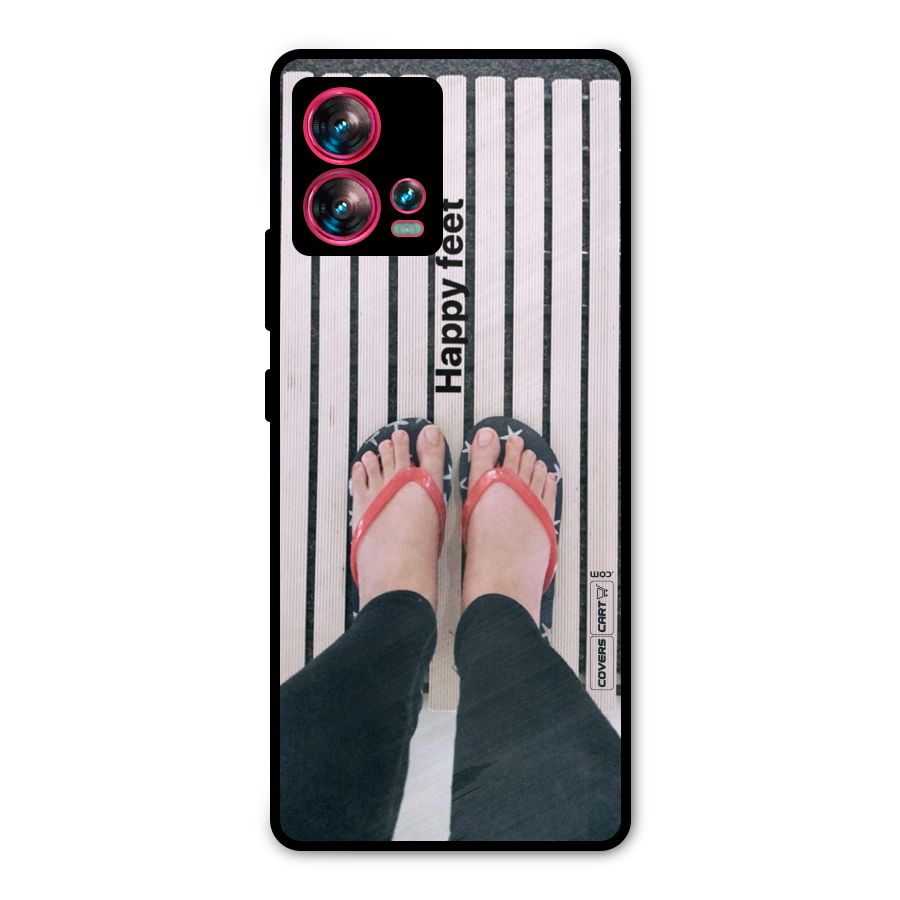 Happy Feet Metal Back Case for Motorola Edge 30 Fusion