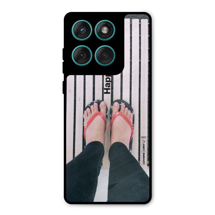 Happy Feet Metal Back Case for Motorola Edge 60 Fusion