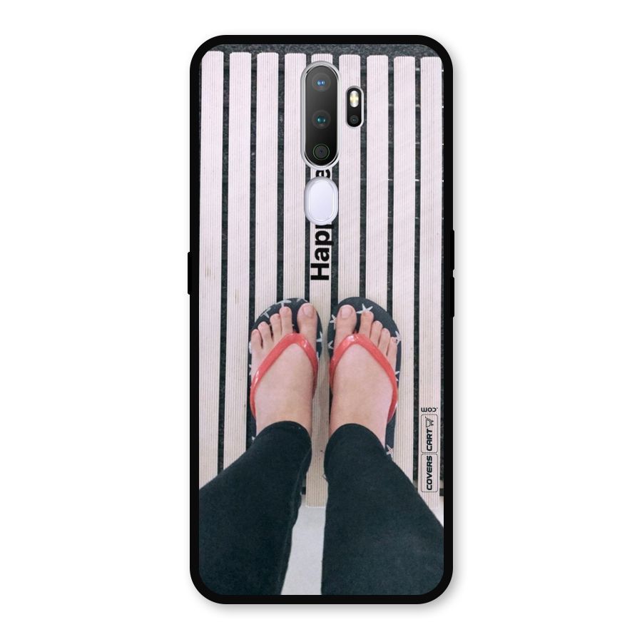 Happy Feet Metal Back Case for Oppo A9 (2020)