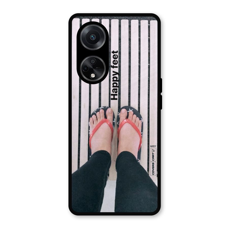 Happy Feet Metal Back Case for Oppo F23
