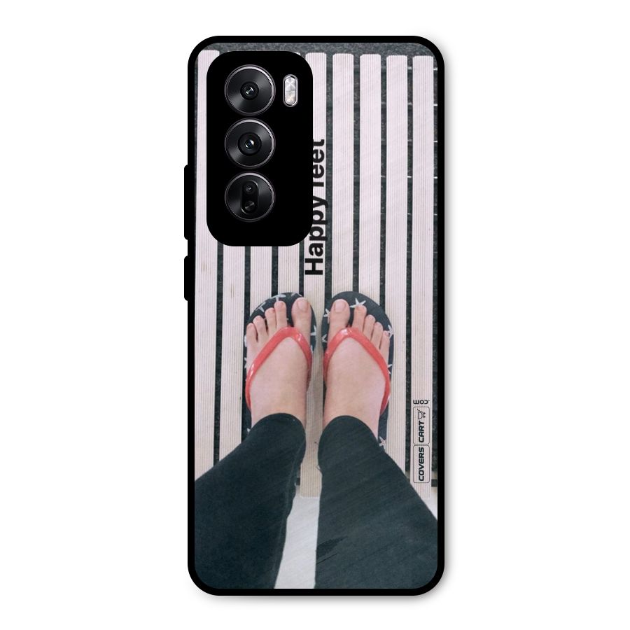 Happy Feet Metal Back Case for Oppo Reno12