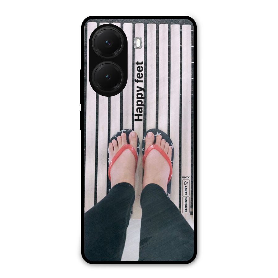 Happy Feet Metal Back Case for Poco X7 Pro