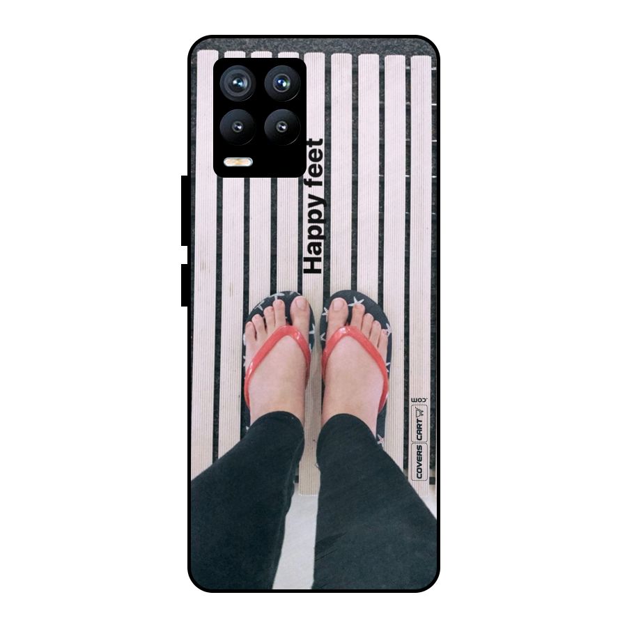 Happy Feet Metal Back Case for Realme 8 Pro