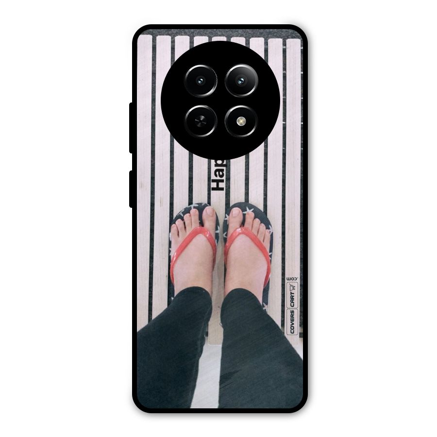 Happy Feet Metal Back Case for Realme Narzo N65