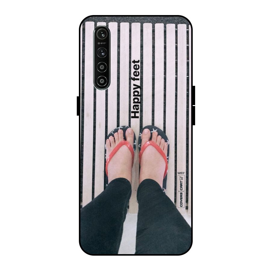 Happy Feet Metal Back Case for Realme XT