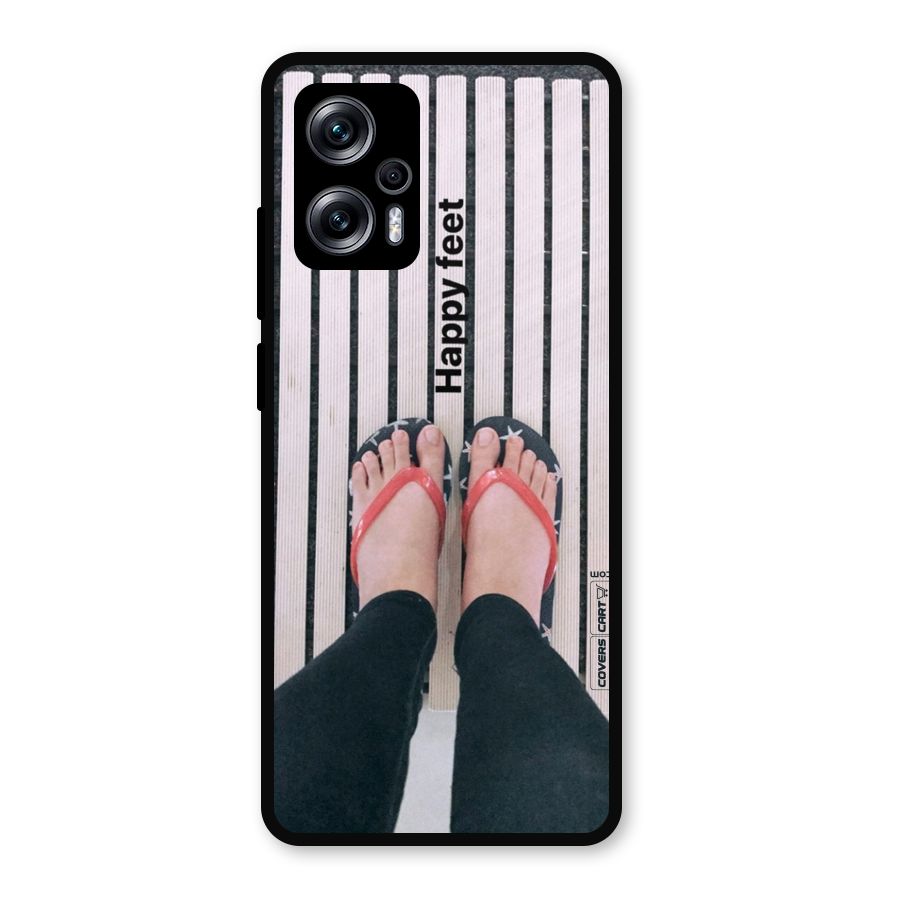 Happy Feet Metal Back Case for Redmi K50i