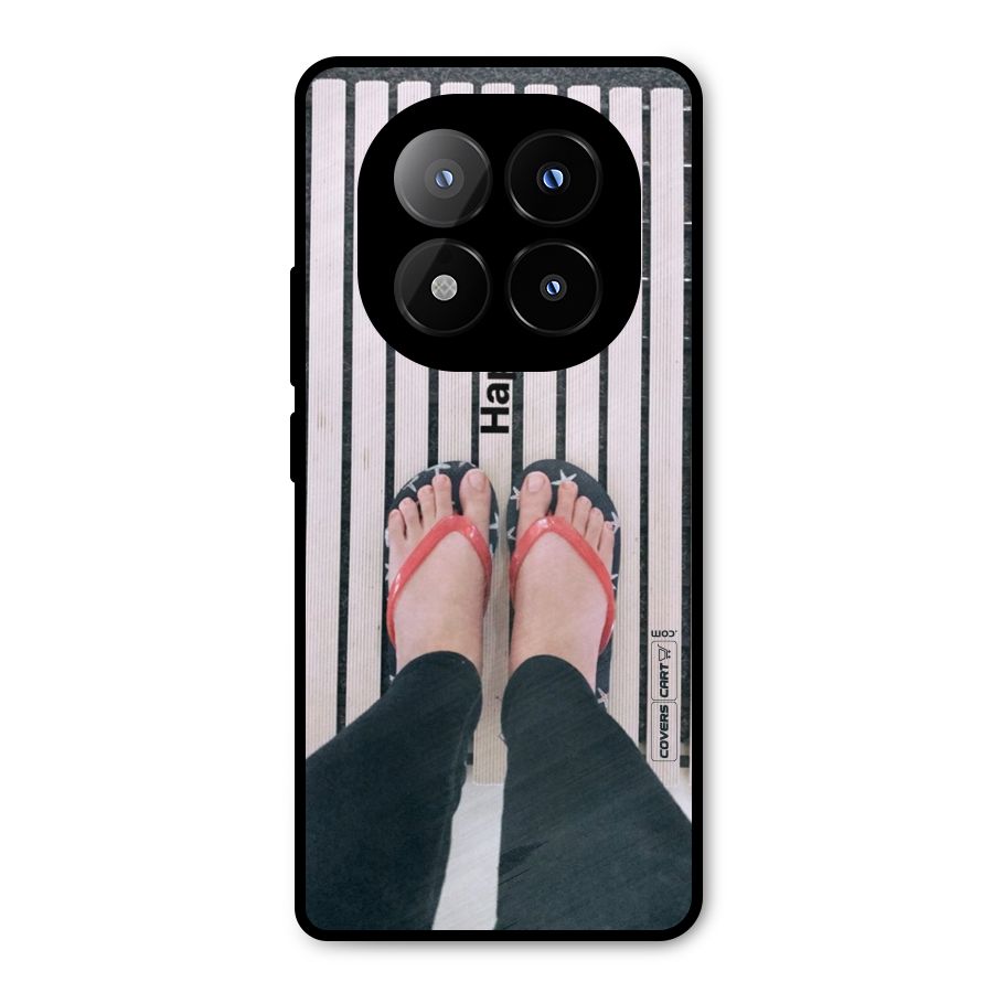 Happy Feet Metal Back Case for Redmi Note 14 Pro Plus 5G