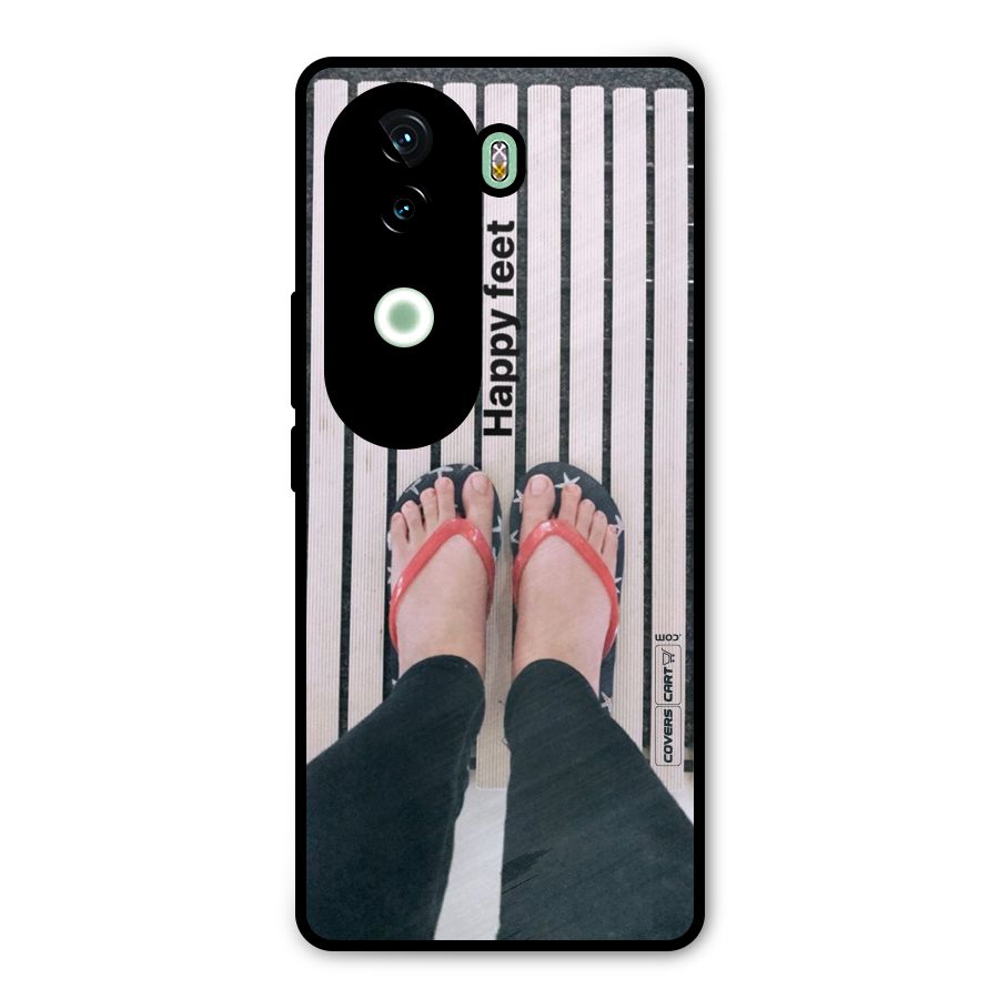 Happy Feet Metal Back Case for Vivo V40e