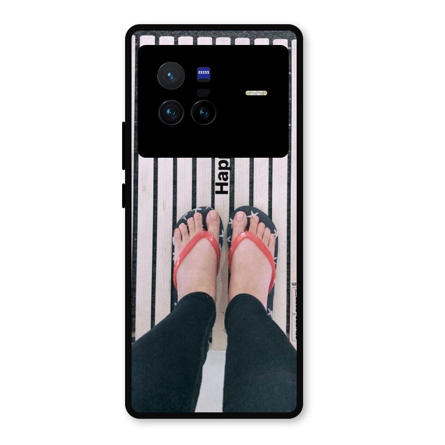 Happy Feet Metal Back Case for Vivo X80