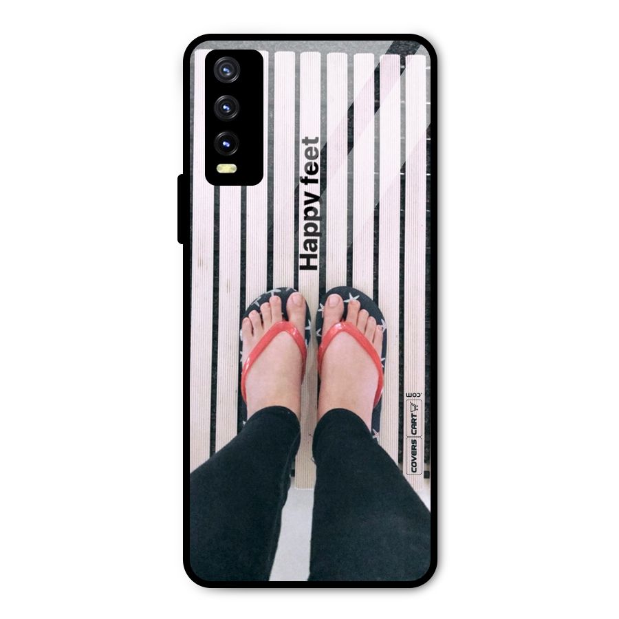 Happy Feet Metal Back Case for Vivo Y20