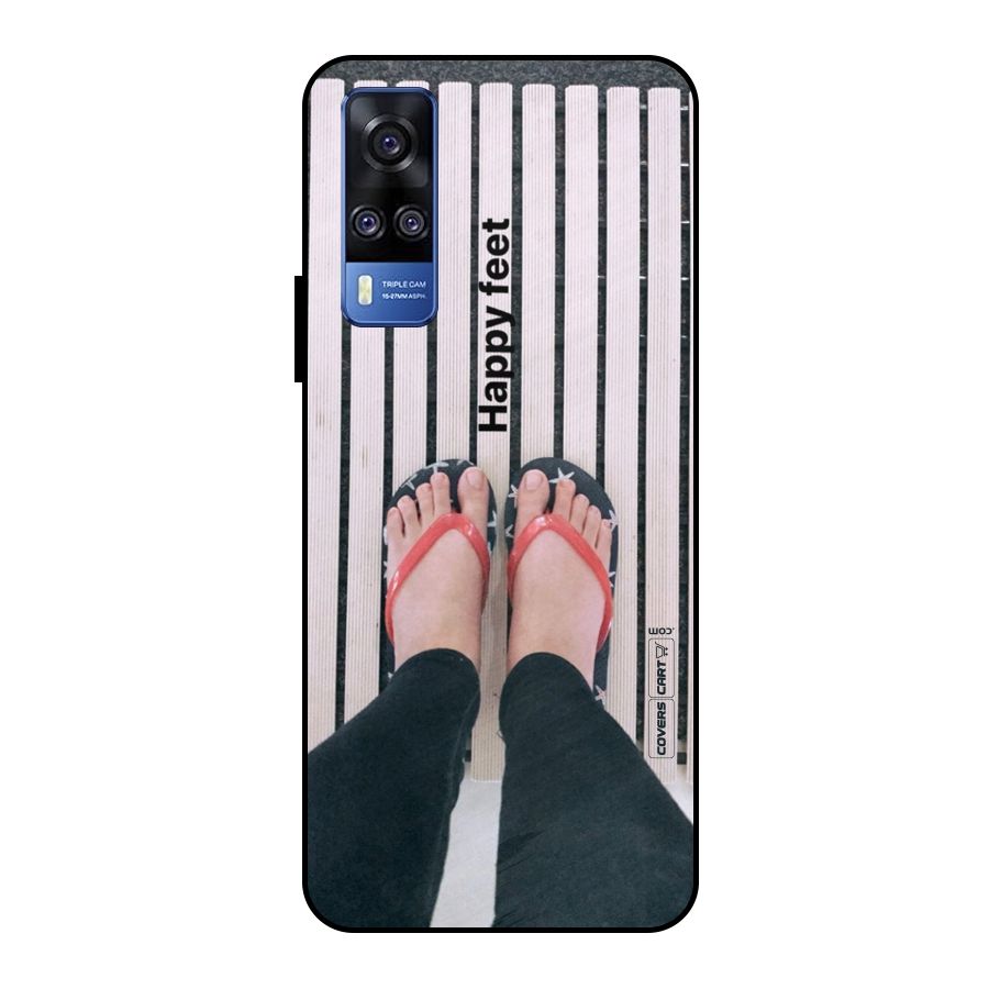 Happy Feet Metal Back Case for Vivo Y51