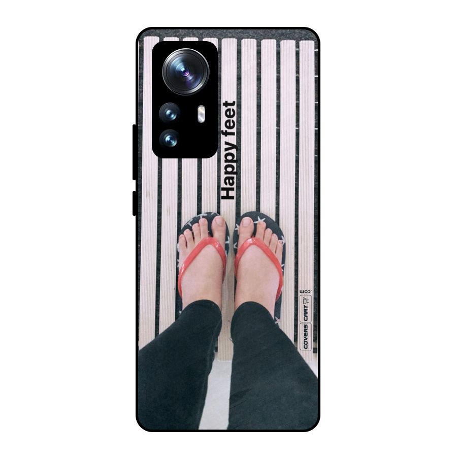 Happy Feet Metal Back Case for Xiaomi 12 Pro