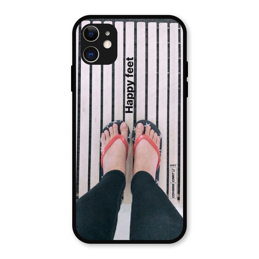 Happy Feet Metal Back Case for iPhone 11