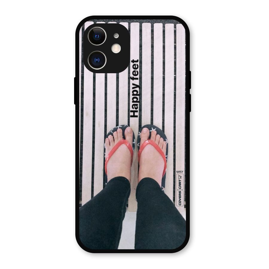 Happy Feet Metal Back Case for iPhone 12