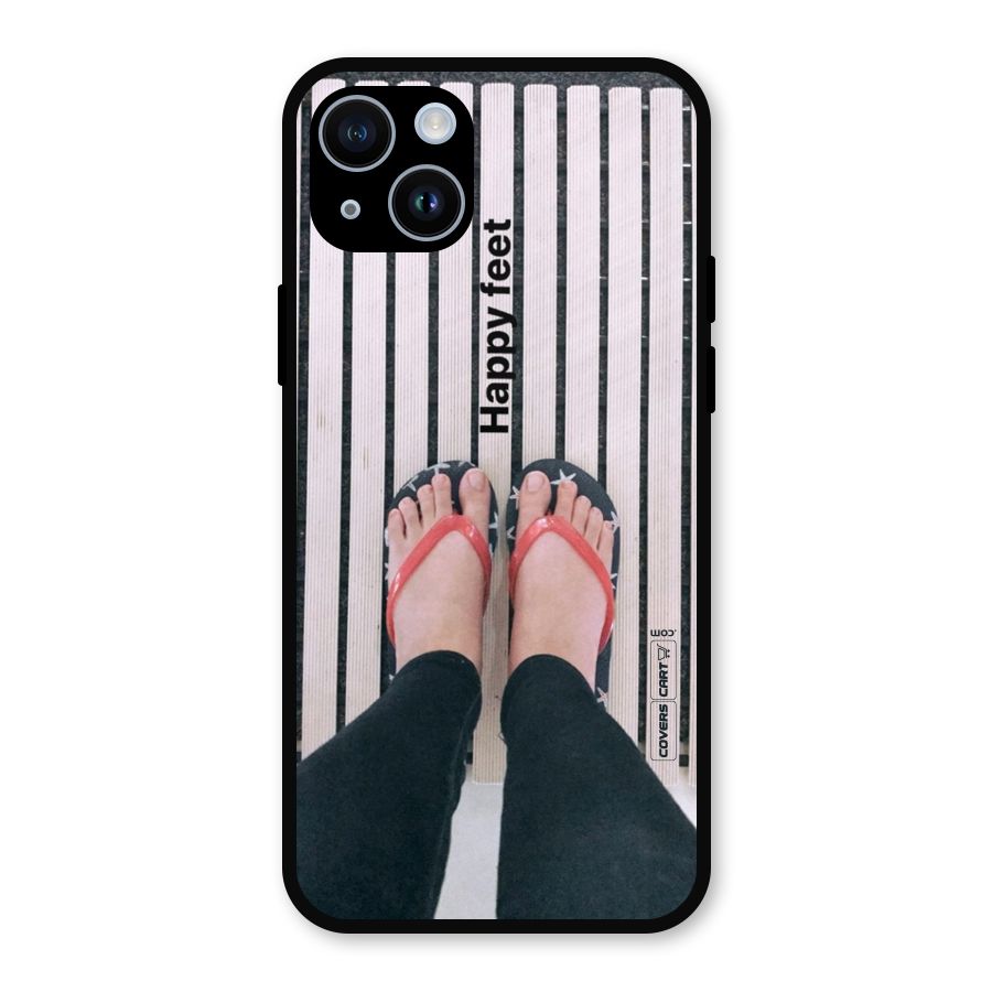 Happy Feet Metal Back Case for iPhone 14