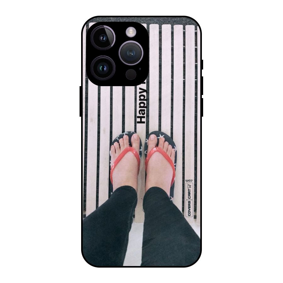 Happy Feet Metal Back Case for iPhone 14 Pro Max