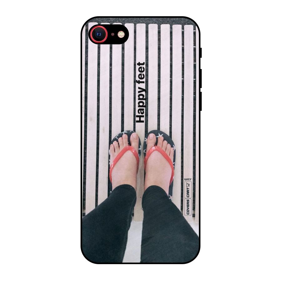 Happy Feet Metal Back Case for iPhone 8