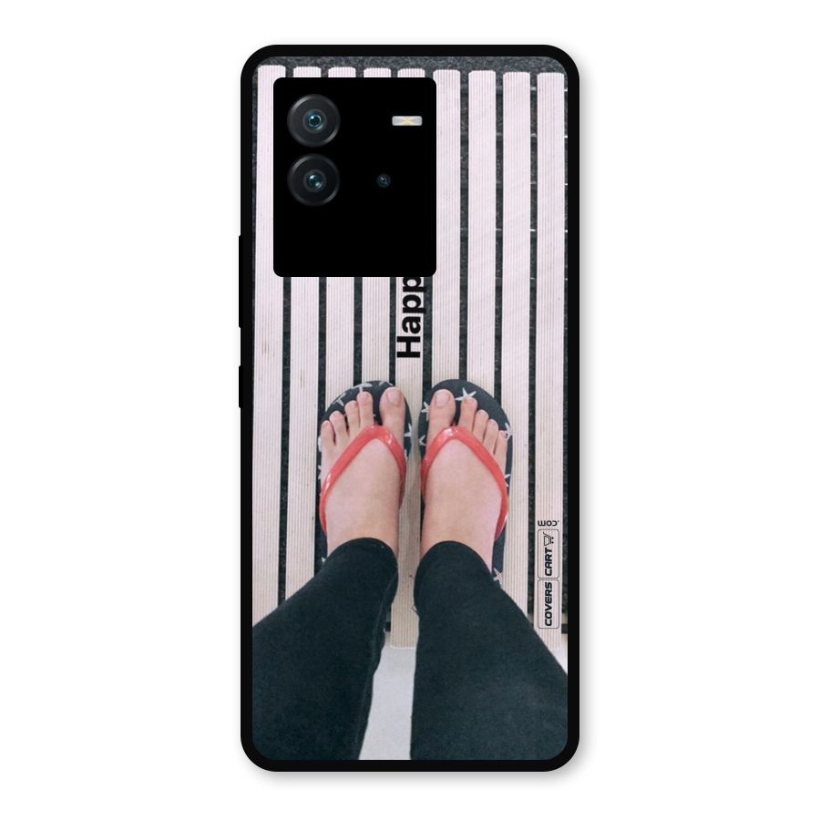 Happy Feet Metal Back Case for iQOO Neo 6 5G