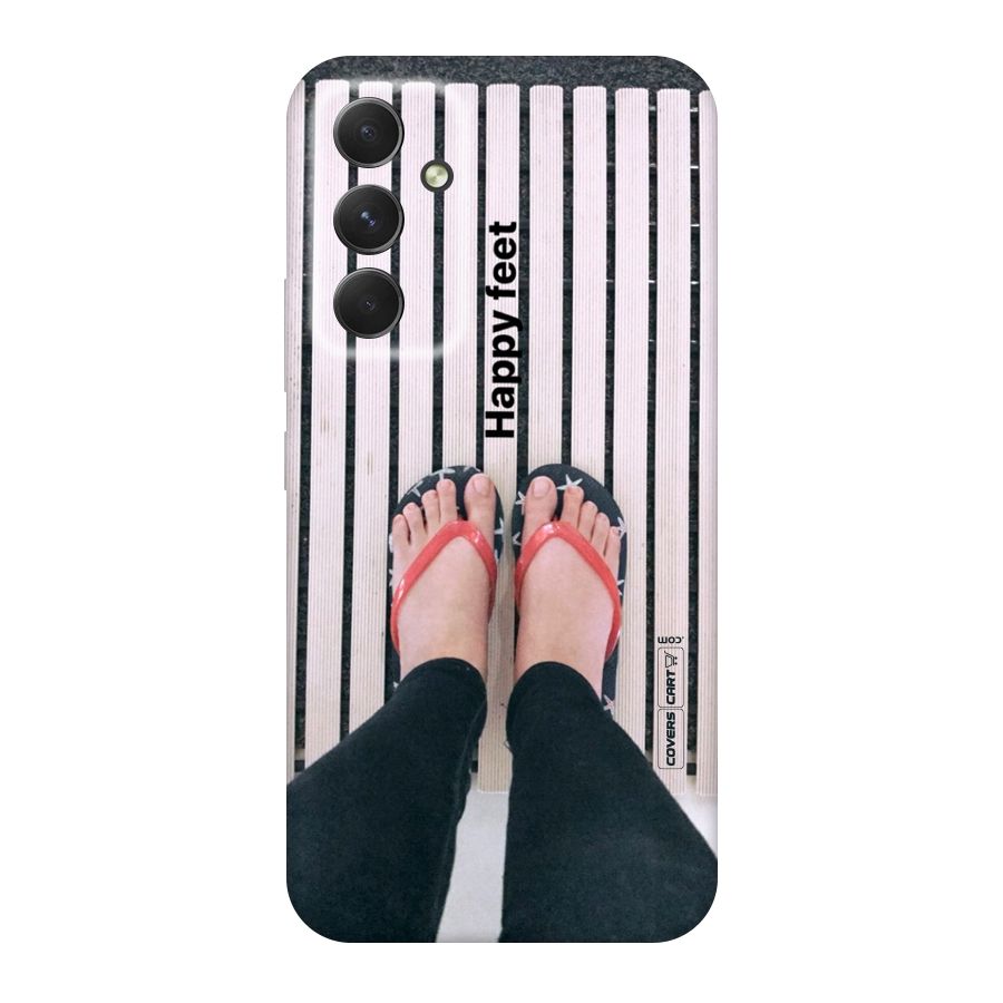 Happy Feet Original Polycarbonate Back Case for Galaxy A54