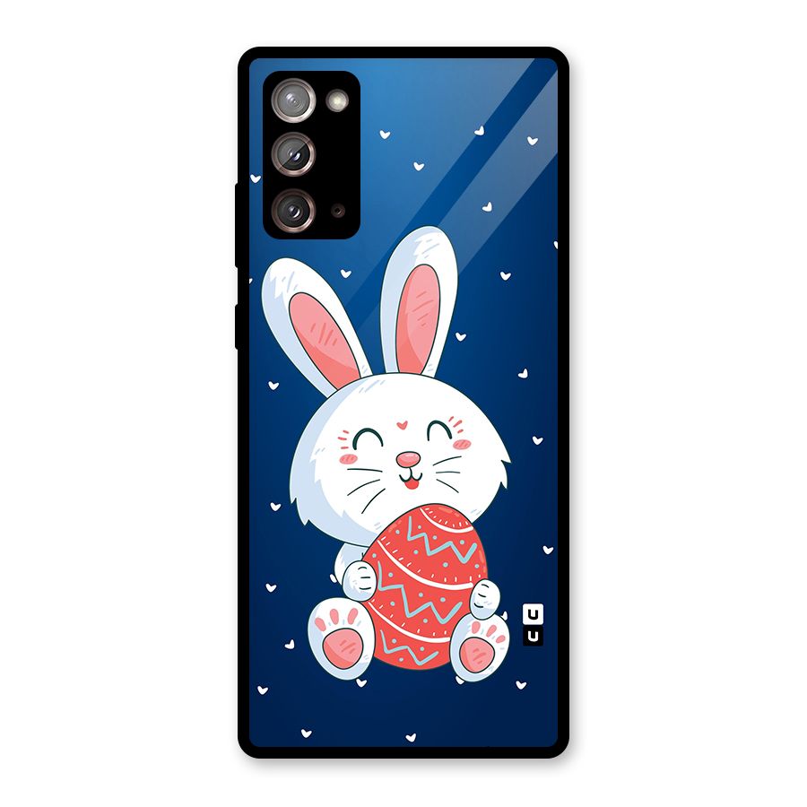 Happy Festive Bunny Glass Back Case for Galaxy Note 20