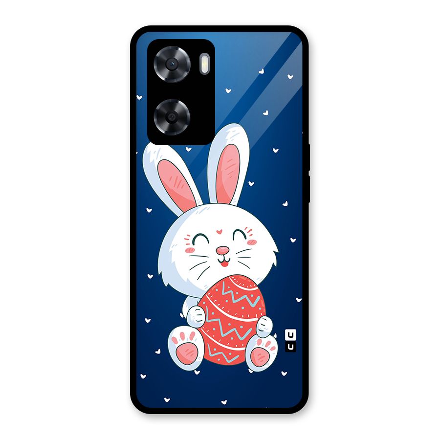 Happy Festive Bunny Glass Back Case for OnePlus Nord N20 SE