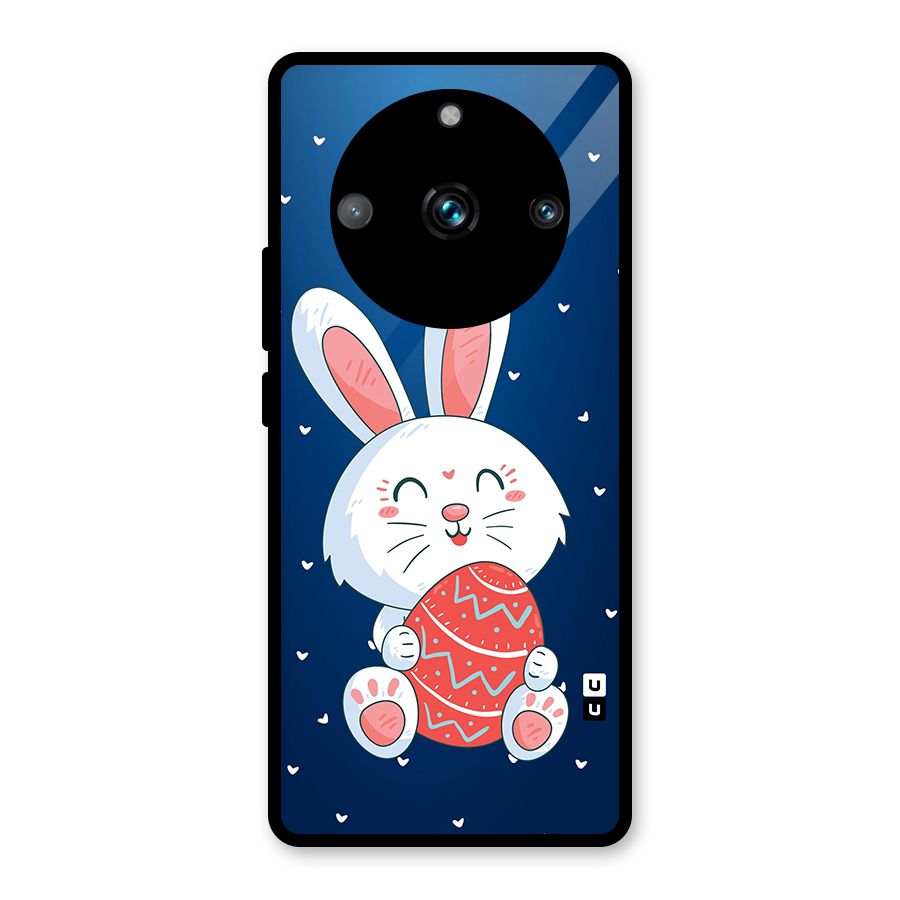 Happy Festive Bunny Glass Back Case for Realme 11 Pro Plus