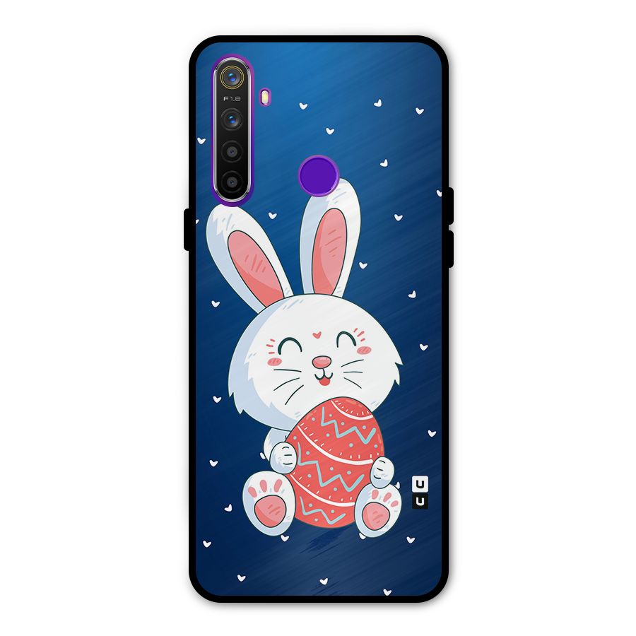 Happy Festive Bunny Glass Back Case for Realme 5s
