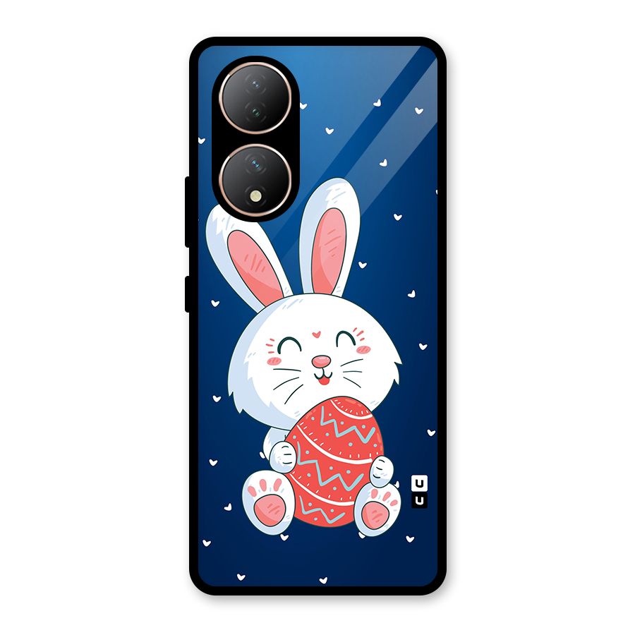 Happy Festive Bunny Glass Back Case for Vivo Y100A
