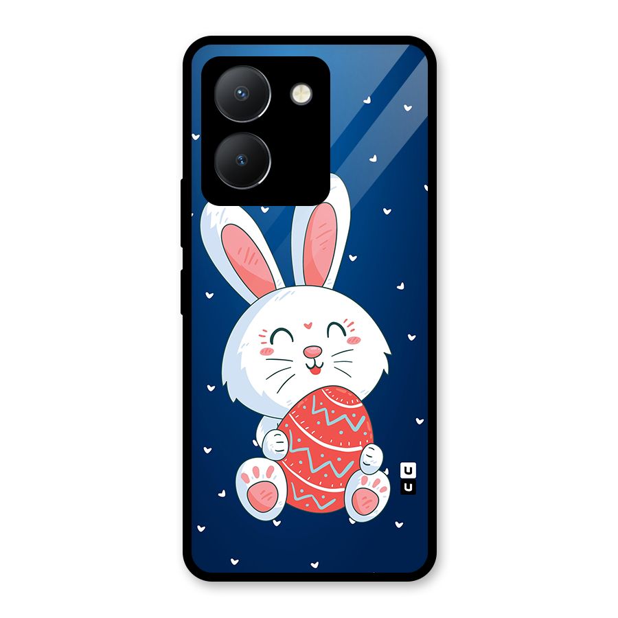 Happy Festive Bunny Glass Back Case for Vivo Y36