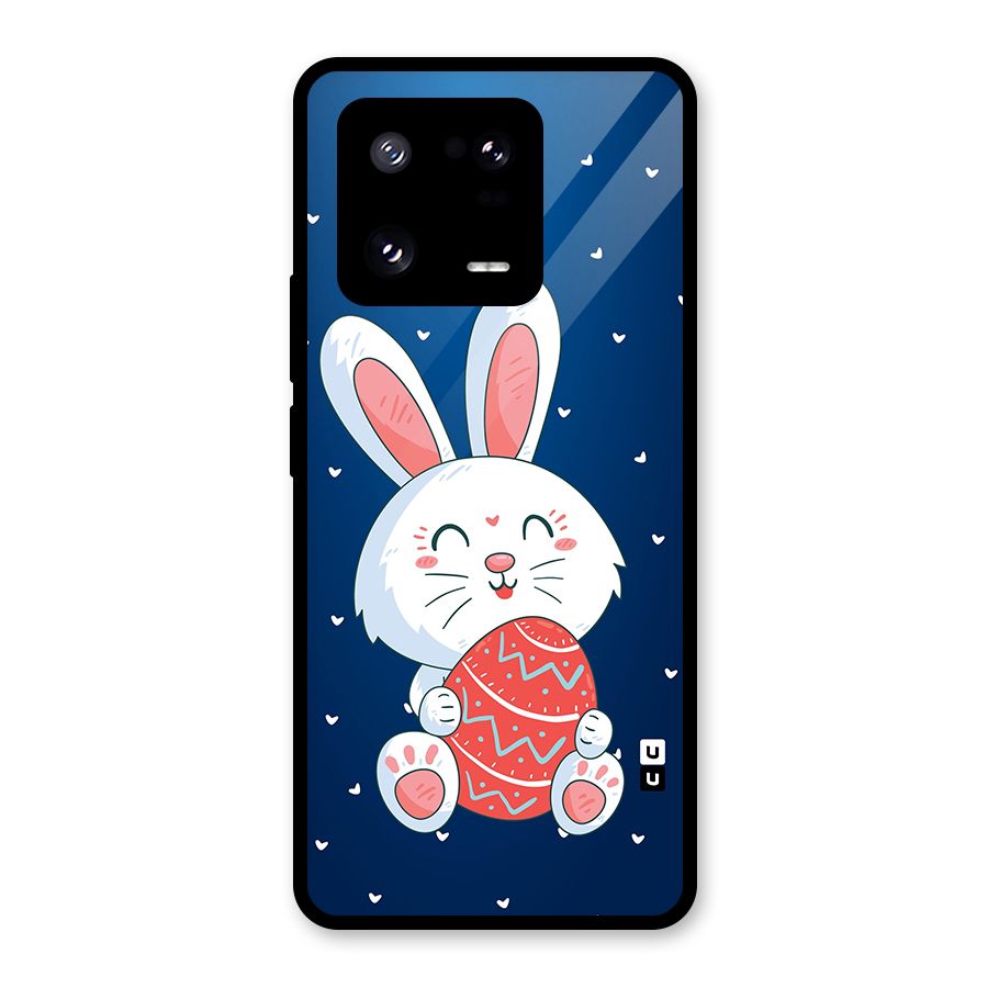 Happy Festive Bunny Glass Back Case for Xiaomi 13 Pro