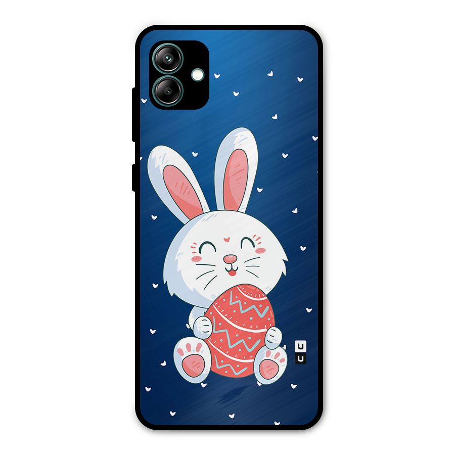 Happy Festive Bunny Metal Back Case for Galaxy A04